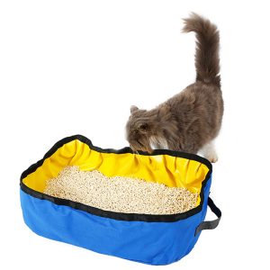 Portable Leak-Proof and Durable Material Folding Litter Box For Outdoor, Travel
