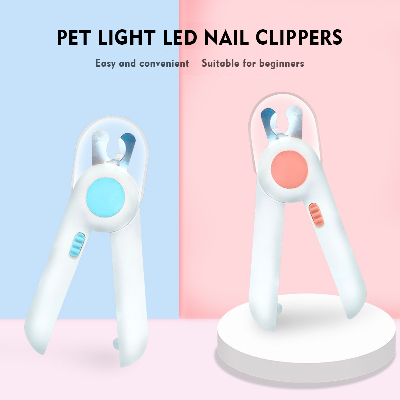 Professional Pet Nail Clippers with Safety Guard and LED Light - Image 2