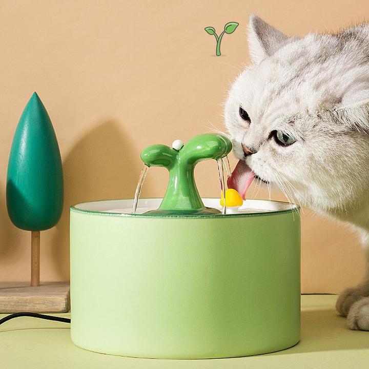 Spring Series Automatic Ceramic Pet Water Dispenser-Healthy Hygienic Fresh Water